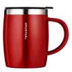 OPUSTAR simple office cup men&women large capacity stainless steel mug desktop mug water cup 420ml passion red