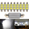 10pcs headlight LED passenger car ceiling lamp 36mm car interior lamp