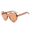 SHAUNA Oversize Cute Candy Color Women Heart Sharp Sunglasses Fashion Thick Lens Shades UV400