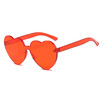 SHAUNA Oversize Cute Candy Color Women Heart Sharp Sunglasses Fashion Thick Lens Shades UV400