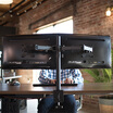 Zhier into MD6442 dual-screen monitor bracket 2 screen splicing multi-screen viewing LCD computer stand desktop desktop standing two-screen bracket 17-27 inches