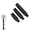 3pcs Handheld Grip Extended Mount Arms Adapter for Sport Camera Accessory Black Handheld Grip Extended Adapter