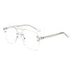 SHAUNA Anti-Blue Rays Women Rimless Glasses Frame Classic Men Men Eyeglasses UV400