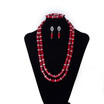 Bridal Traditional Wedding Jewelry Set African Red True Coral Necklace& Bracelet Jewelry Nigerian Jewelry Bead Set For Women