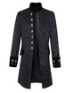 Mens coat pure color fashion steam punk retro coat