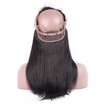 HCDIVA Pre Plucked 360 Lace Frontal Closure with Baby Hair Brazilian Straight Human Hair Natural Hairline 2242 " Free Shipping