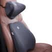 KING ETING car lumbar headrest space memory cotton back cushion car lumbar pillow neck pillow set Y7 two-piece urban gray co-driver