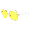 SHAUNA New Arrival Summer Styles Candy Color Women Rimless Square Sunglasses Oversized Men Tint Lens Sun Glasses UV400