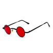 SHAUNA Wide Bridge Retro Rock Punk Sunglasses Classic Small Round Clear Red Sun Glasses UV400