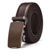 XHtang Mens Belt Autolock Honorable Leather Ratchet Belt Automatic Buckle Belt Strap Suit Belt Jeans Gift