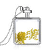 Aiyaya Fashion Jewelry Small Dry Yellow Flower Crystal Pendant Necklaces Chain