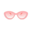 SHAUNA Fashion Women Oval Sunglasses Pink Gradient Shades UV400