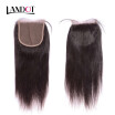 9A Size 5x5 Lace Closure Malaysian Virgin Hair Closure Straight Body Wave Human Hair Swiss Closures FreeMiddle Part Natural Color