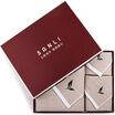Sanli cotton AB version of the gauze series plant flavor square towel towel towel combination of three sets of gift box tea - stone