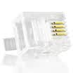 Haile HT-8P8C-6 8P8C Gigabit six gold-plated network crystal head cable connector 100 box