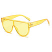 SHAUNA Fashion Flat Top Women Candy Colors Sunglasses Nail Decoration Retro Men Integrated Lens Shades UV400