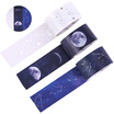 Deli deli 3 rolls 25mm5m wide side hand book&paper tape sun&moon constellation hot stamping tape stickers HZ031