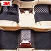 3M wire circle half surrounded by car mats Audi Q5 09-18 models mats elegant series black