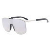 SHAUNA Oversize Integrated Lens Women Sunglasses Fashion Men Mirror Coating Lens Shades UV400