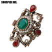 Vintage Indian Jewelry Boho Rings For Women Antique Gold Color Bohemia Ethnic Wedding Ring Turkish Anillos Mujer 2018 Wholesale