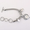 Ladies Bracelet Watch Fashion Bracelet Gold Silver Heart Bracelet Watch