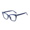 SHAUNA Fashion Women Cat Eye Glasses Frame Popular Ladies Anti-Blue Rays Lens Eyeglasses UV400