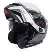 MT HELMETS 972 motorcycle helmet double lens open face helmet winter men&women warm full face helmet electric car helmet black silver taima Shi L code