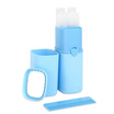Gaga Linyi Cocoa Travel Wash Bag Set Portable Brush Cup Cupwash Cup Outlet Wash Cupcup Cup Box Blue