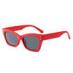 SHAUNA Vintage Women Cat Eye Sunglasses Nail Decoration Popular Men Red Shades UV400