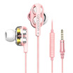 Langsdom D4C 35mm In Ear Headphones Dual Driver Earphone with Mic Gaming Headset Stereo Hifi Earbuds Earphones for Huawei Xiaomi