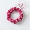 New Fashion Luxury Soft Feel Velvet Hair Scrunchie Ponytail Donut Grip Loop Holder Stretchy Hair band for women