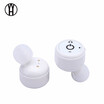 WH X2T Twins wireless earphone Bluetooth noise canceling headphone CSR Video Game headset with Magnetic 1500mAh power bank box