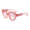 SHAUNA Luxury Heart-shaped Crystal Women Sunglasses Brand Designer Oversize Sun Glasses UV400