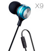 Arrivals JBMMJ X9 In Ear Earphone Metal Stereo In-ear Headphones Headset Auriculars 4 Colors With Microphone