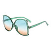 SHAUNA Oversize Women Butterfly Sunglasses Fashion Glittery Frame Ladies Candy Color Gradient Sun Glasses UV400