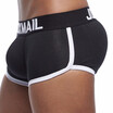 JOCKMAIL Brand Sexy mens enhancing underwear Gay Penis Bulge Enhancing Men boxer shorts Front Back Removable Push Up Cup Pad