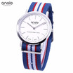 ANGIE ST7203G Male Quartz Watch Imported Movt Detachable Nylon Band 3ATM Wristwatch