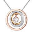 Mothers Day Gift Concentric Circles Crystal Pendant Necklace Made with Crystal from Austrian Elements for Women 25542