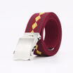 Male&female youth Casual Rock&roll Metallic stripe Canvas belt