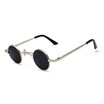 SHAUNA Wide Bridge Retro Rock Punk Sunglasses Classic Small Round Clear Red Sun Glasses UV400