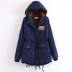 2018 winter new arrival womens hooded long large size cotton-padded coat