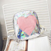 2018 Fashion Spring&Summer New Laser Shoulder Bag Multicolored Heart Backpack Travel Bag