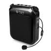See me here T1 compact portable bee loudspeaker teacher teaching special high-power guide waist hanging headset digital player speaker jazz black