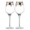 Jingdong Supermarket 1950 pure hand-blown 24K gold carved red wine glass goblet 2 gift box set