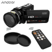 Andoer HDV-Z20 Portable 1080P Full HD Digital Video Camera with 37mm 045¡Á Wide Angle Lens Max 24 Mega Pixels 16¡Á Digital Zoom C