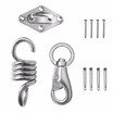 Hammock Chair Hanging Accessories Kit 660LB Capacity Hammock Spring Swivel Hook&Ceiling Hammock Mount