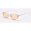 SHAUNA Fashion Shell Grain Frame Women Cat Eye Sunglasses Popular Ladies Clear Red Oval Lens Shades UV400