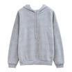 Hoodie female autumn&winter solid color hooded plus size loose embroidery long-sleeved clothes