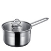 Jingdong Supermarket Lingfeng LINKFAIR IELTS series 14cm304 stainless steel three-layer compound bottom milk pot