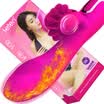 Thunder LETEN upgrade heating 11 double-head vibrator AV stick female masturbation device tongue shock inside&outside double stimulation jumping egg adult erotic sex products duck tongue
